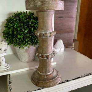 Farmhouse/ Country Brown Candle Holder like NEW